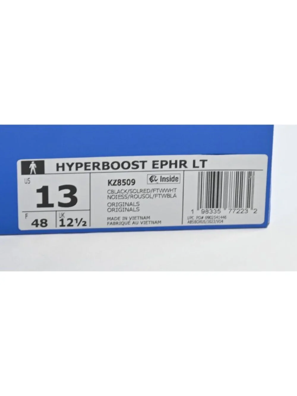 Adidas Hyperboost EPHR LT Shoes KZ8509 in Black Solar Red Cloud White